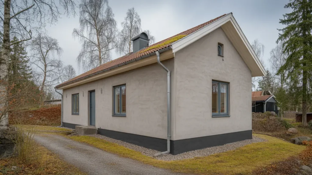 fasadrenovering med putsbyte och till ggsisolering i k llered m lndal