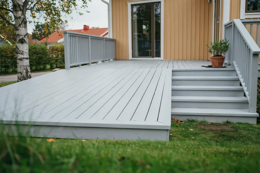 altanbygge med r cke och trappa i k llered m lndal