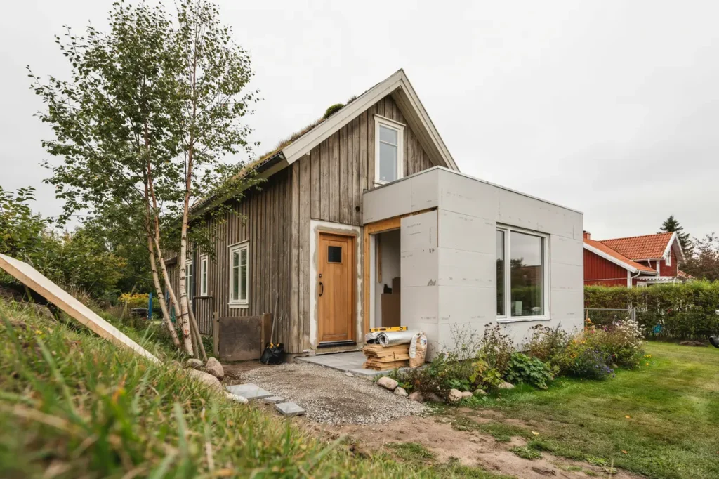 planera tillbyggnad med ppnare k k och flyttad ytterd rr